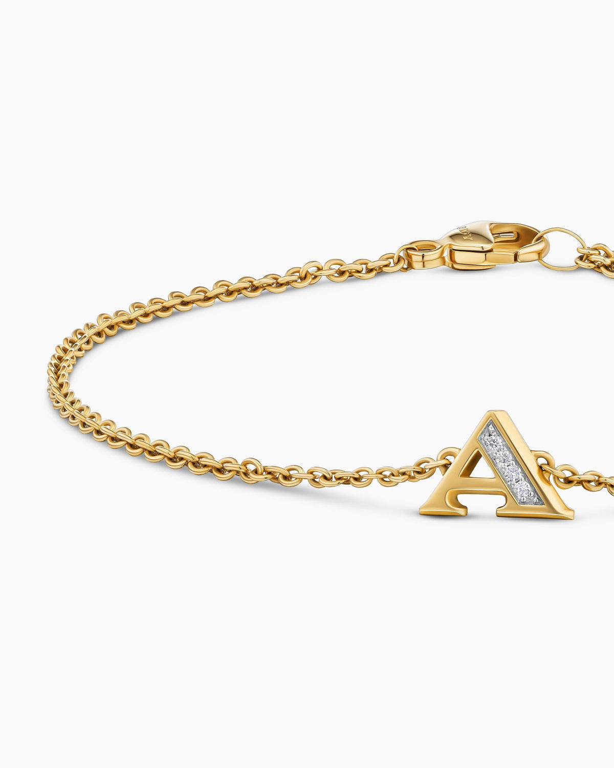 David Yurman Petite Pavé Initial Chain Bracelet David Yurman Women’s