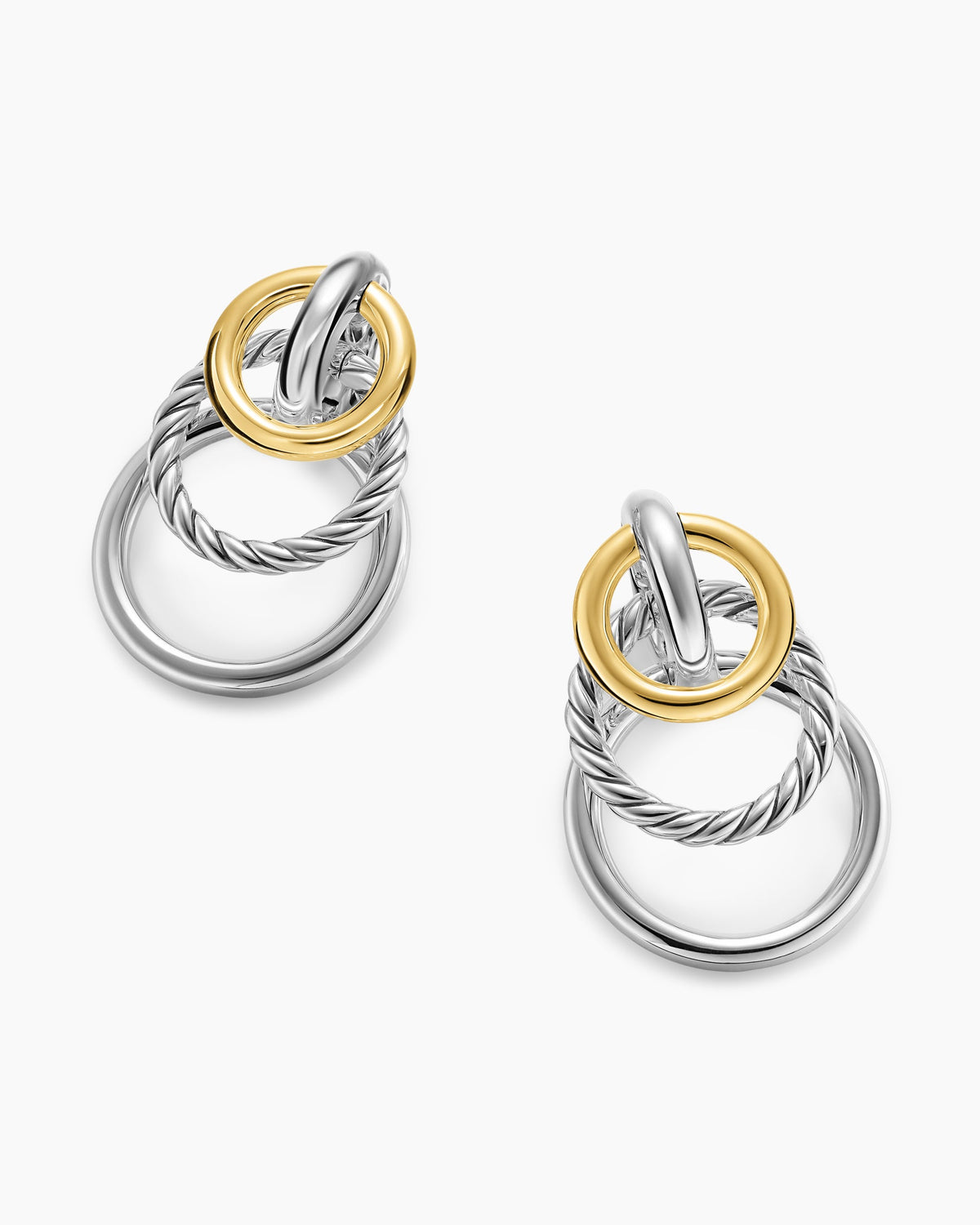 David Yurman DY Mercer Triple Ring Drop Earrings David Yurman Women’s