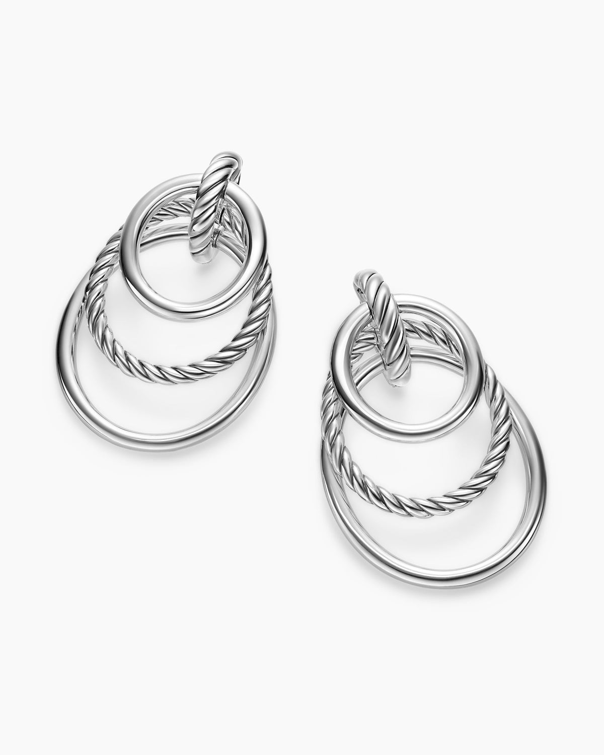 David Yurman DY Mercer Bold Triple Ring Drop Earrings David Yurman Women’s