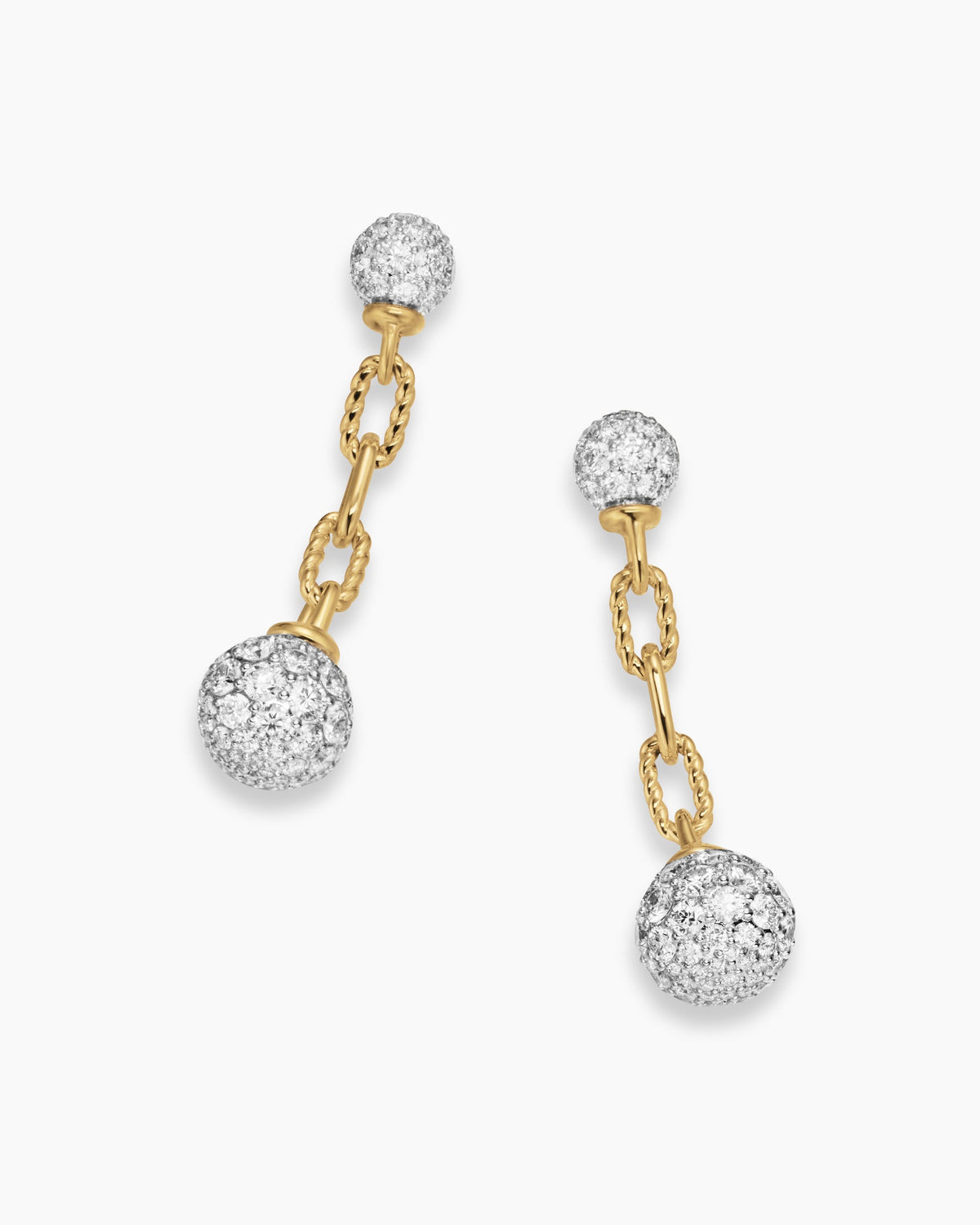 David Yurman DY Madison Pavé Bead Drop Earrings David Yurman Women’s