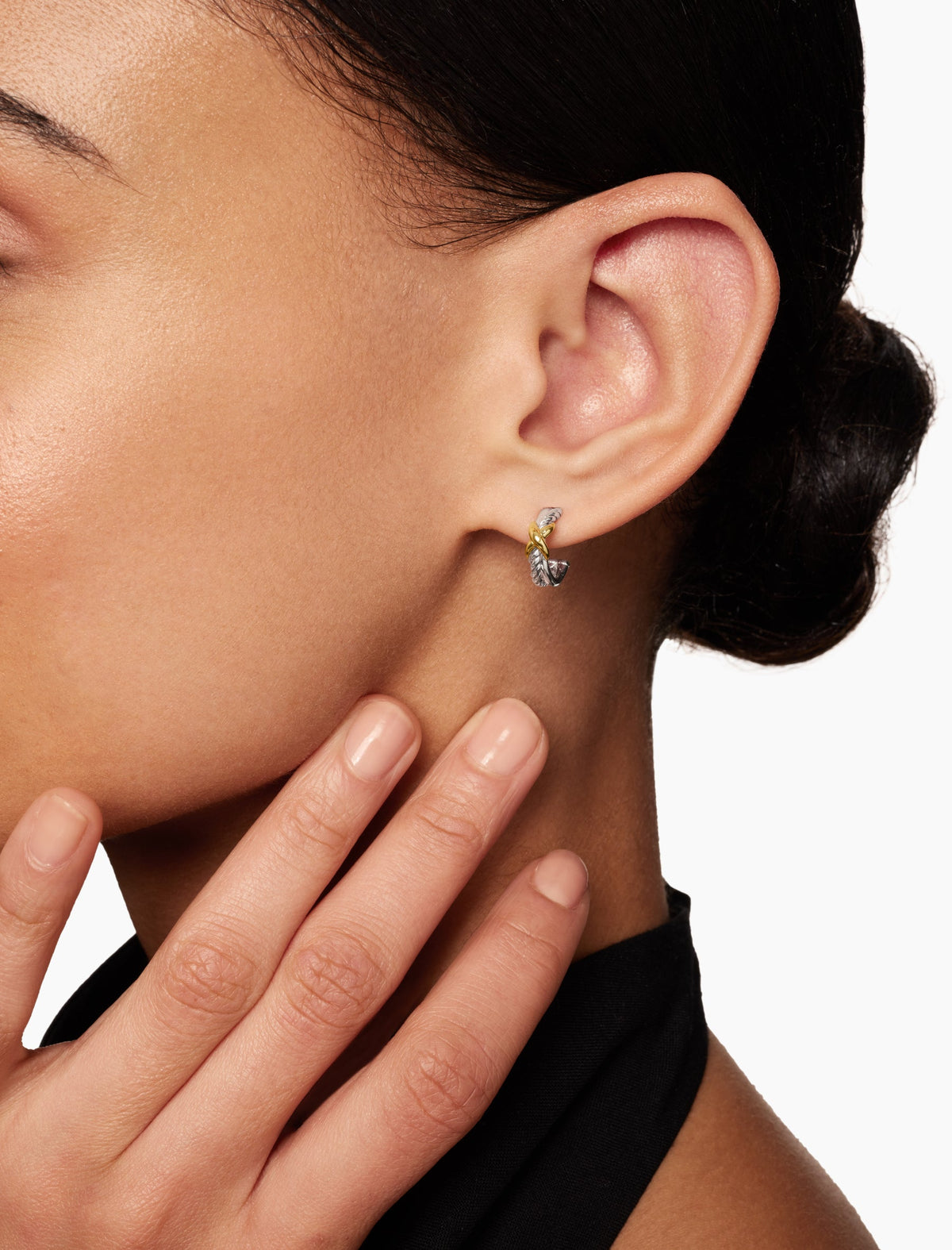 David Yurman Petite X Hoop Earrings David Yurman Women’s