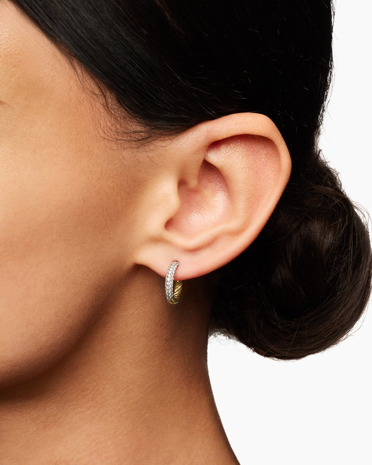 David Yurman Petite Pavé Huggie Hoop Earrings David Yurman Women’s