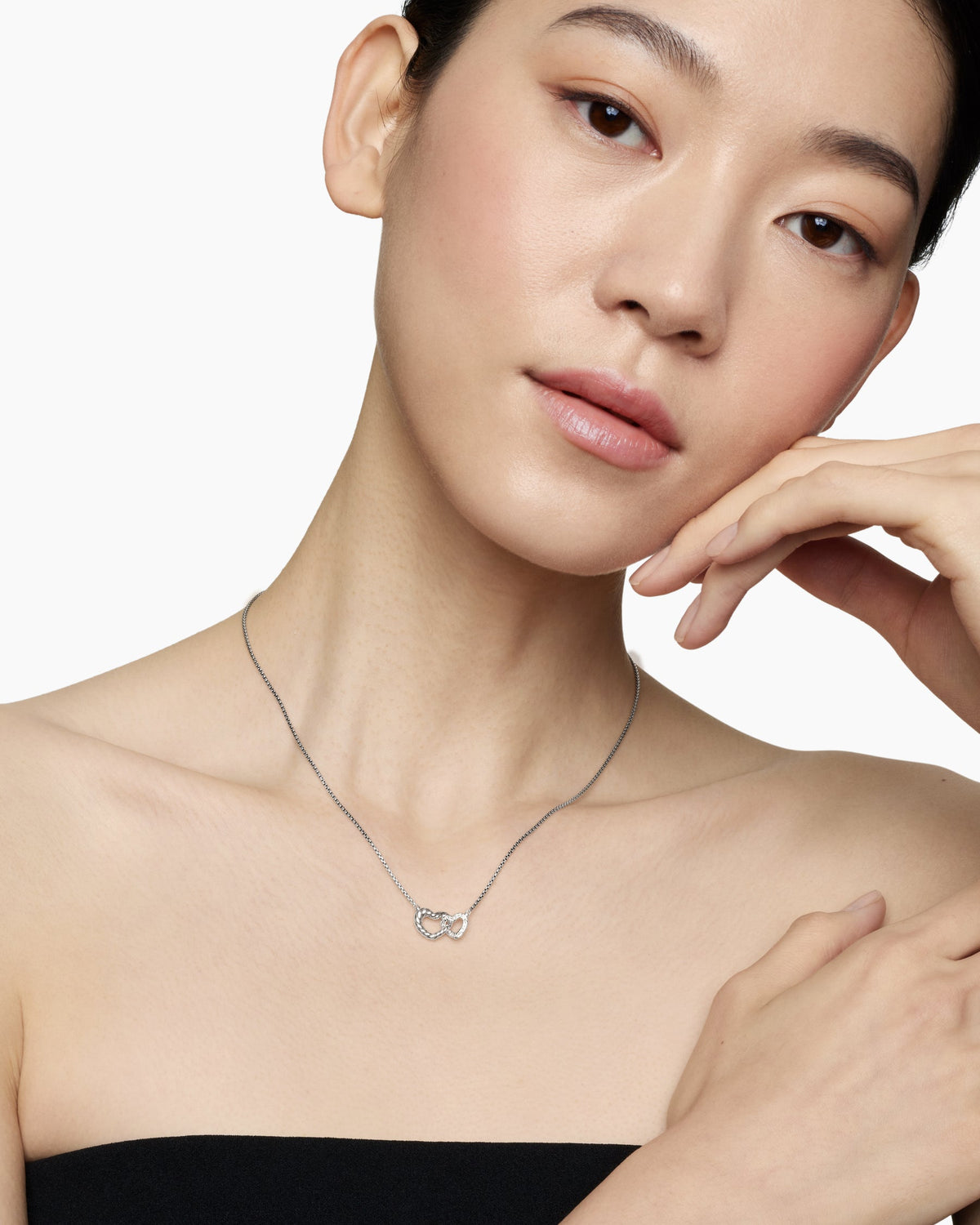 David Yurman Cable Collectibles Interlocking Heart Necklace David Yurman Women’s