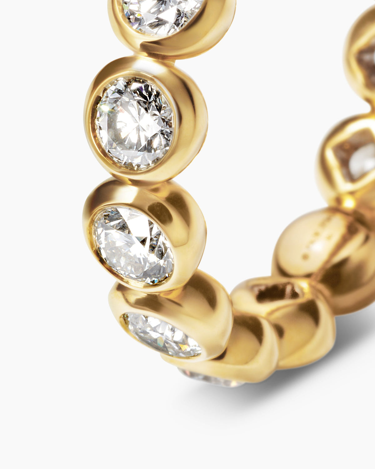 David Yurman DY Infinity Band Ring in 18K Yellow Gold with Round Diamonds, 4.8mm David Yurman Women’s|Wedding