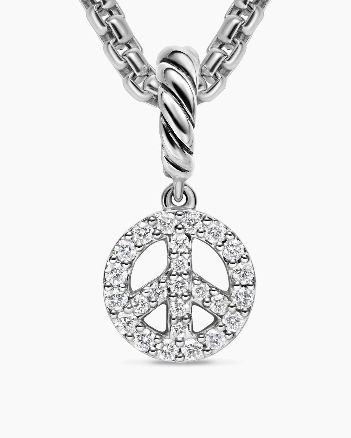 David Yurman Micro Pavé Peace Sign Amulet David Yurman Women’s