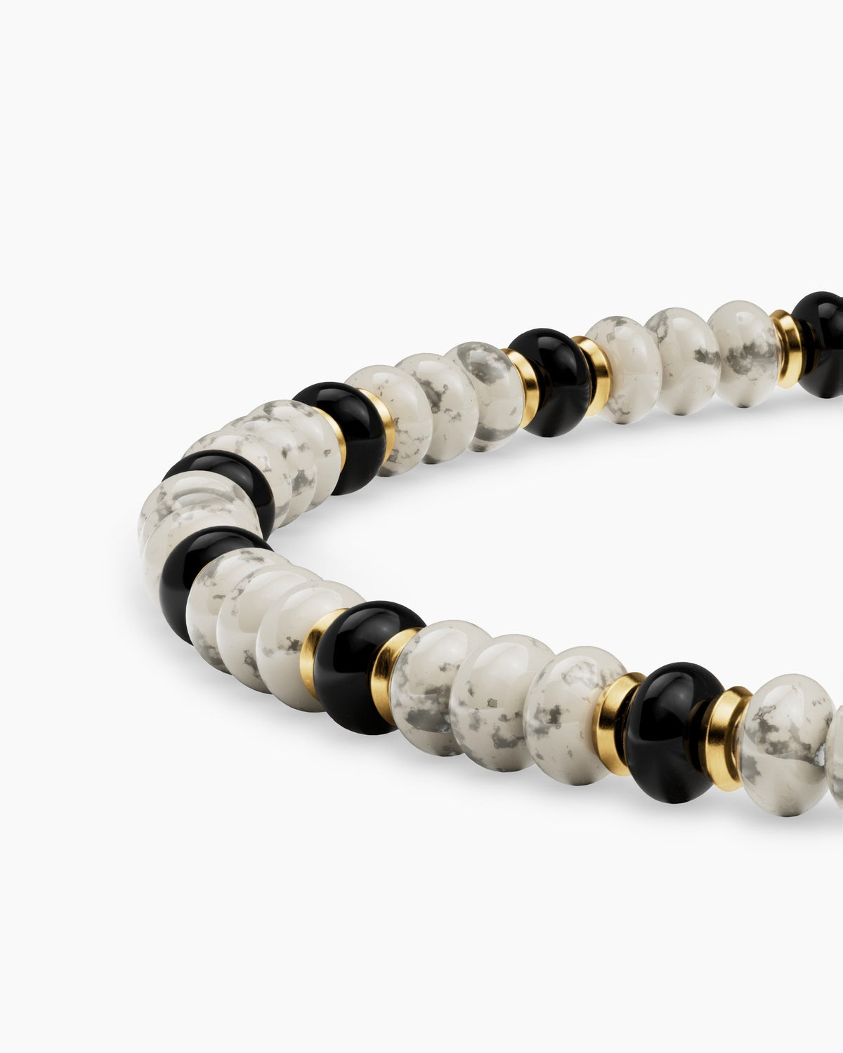 David Yurman Mens Spiritual Beads Bracelet in 18K Yellow Gold, 4mm David Yurman Men’s
