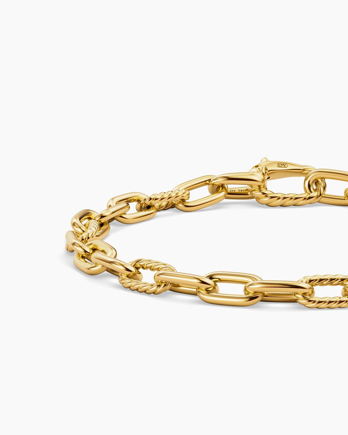 David Yurman Mens DY Madison Chain Bracelet in 18K Yellow Gold, 6mm David Yurman Men’s
