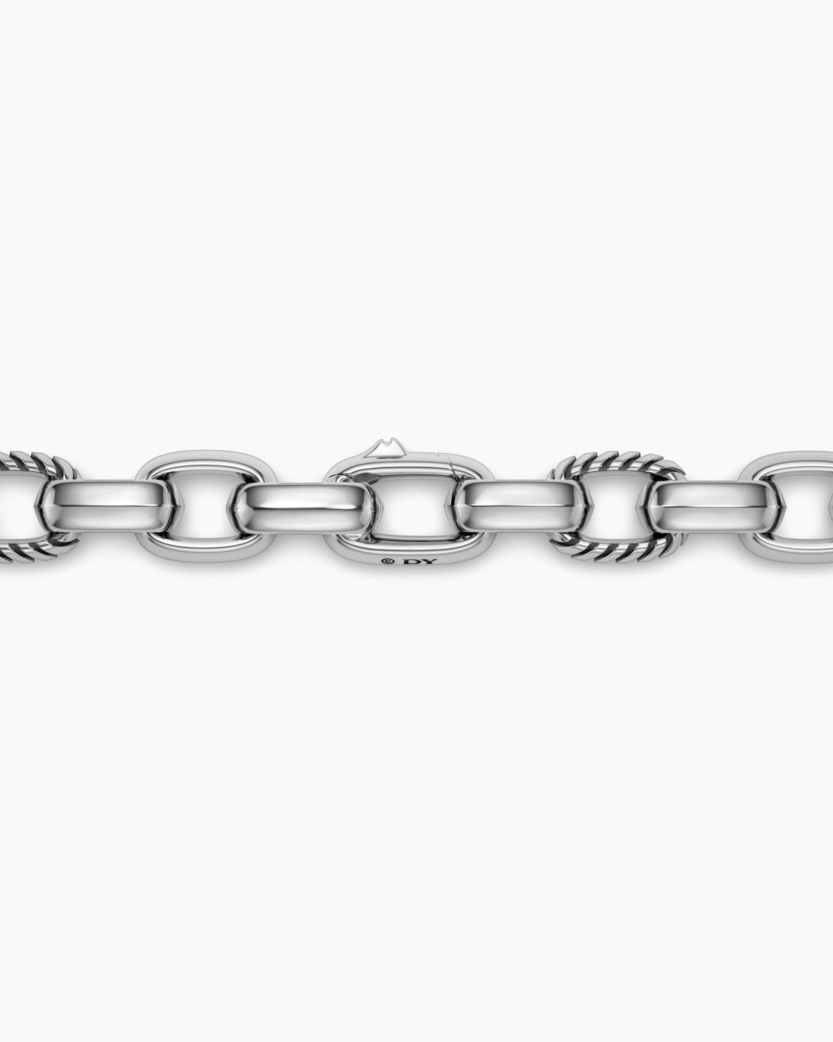 David Yurman Mens Chevron Oval Link Necklace in Sterling Silver, 7mm David Yurman Men’s