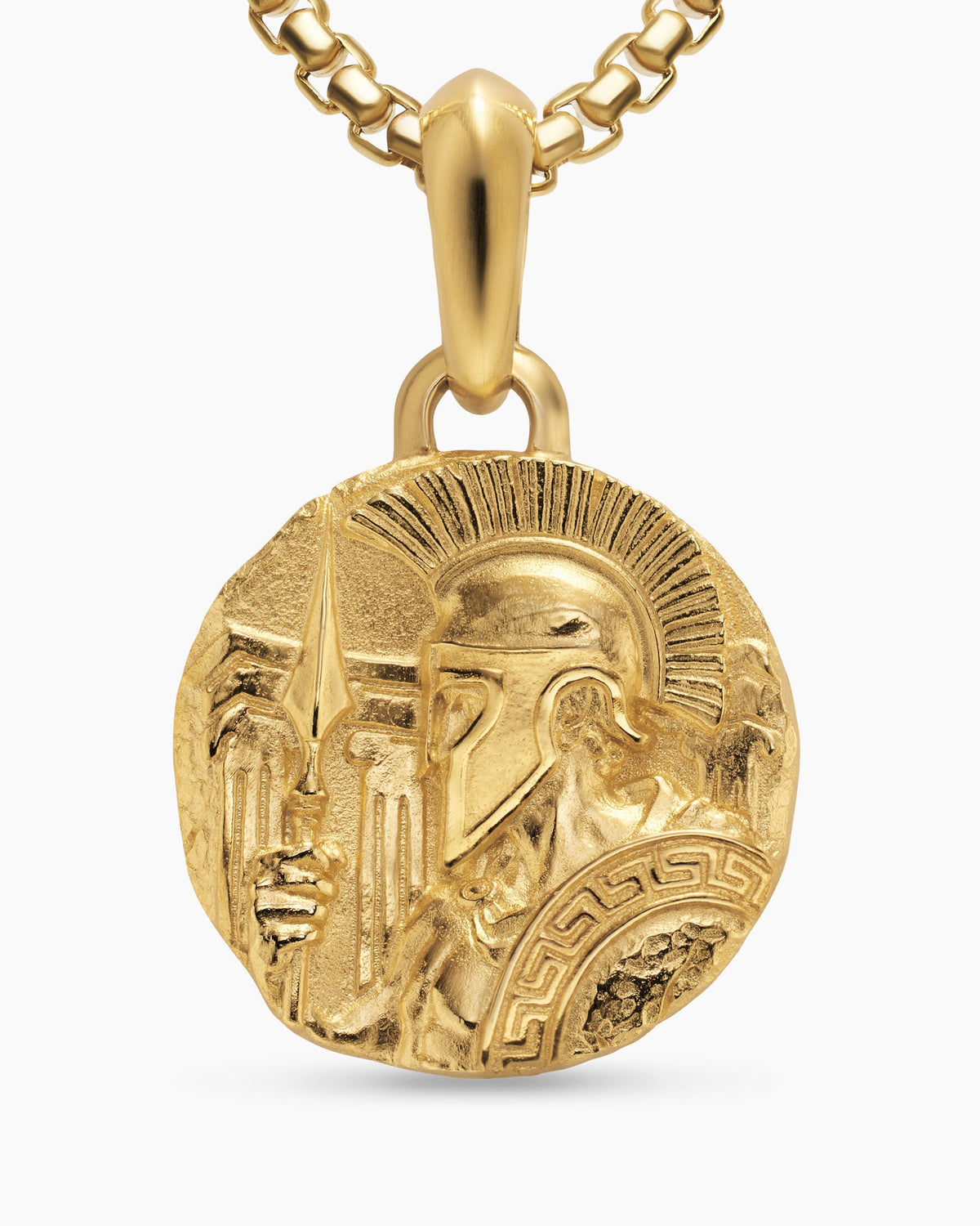 David Yurman Mens Ares Amulet in 18K Yellow Gold, 24mm David Yurman Men’s