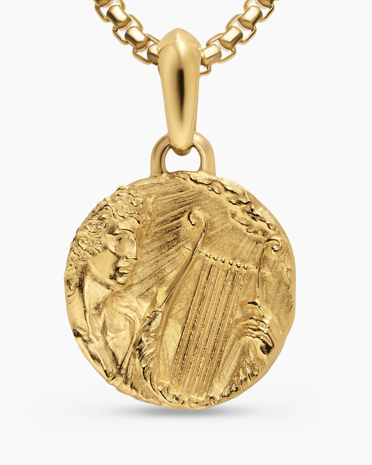 David Yurman Mens Apollo Amulet in 18K Yellow Gold, 24mm David Yurman Men’s