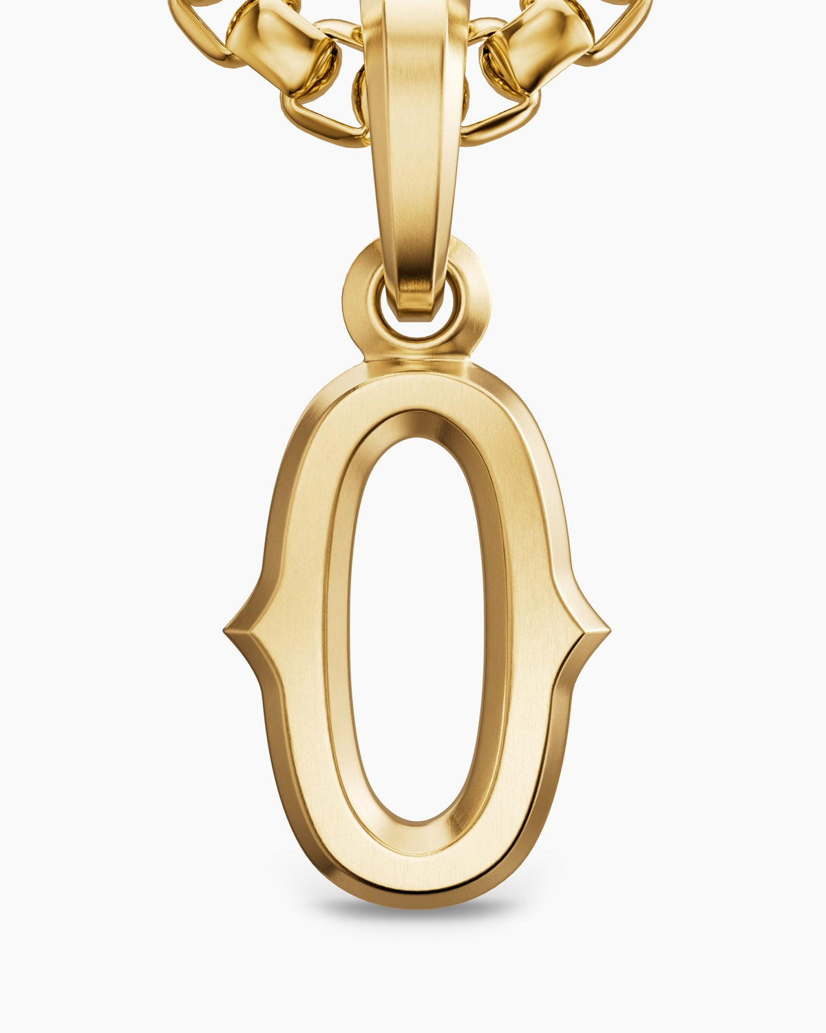David Yurman Mens Number Zero Amulet in 18K Yellow Gold, 14.8mm David Yurman Men’s