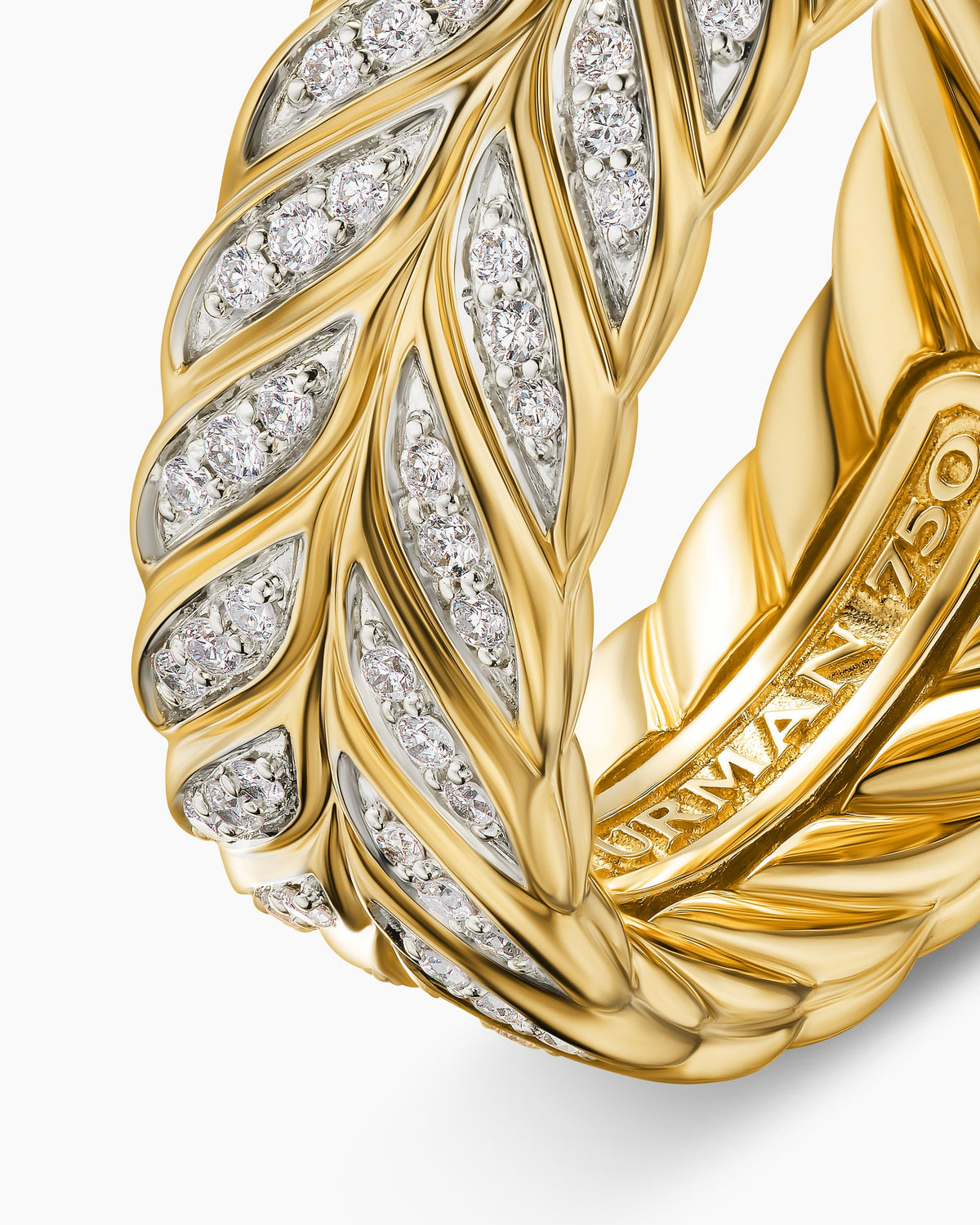 David Yurman Chevron Pavé Band Ring David Yurman Men’s
