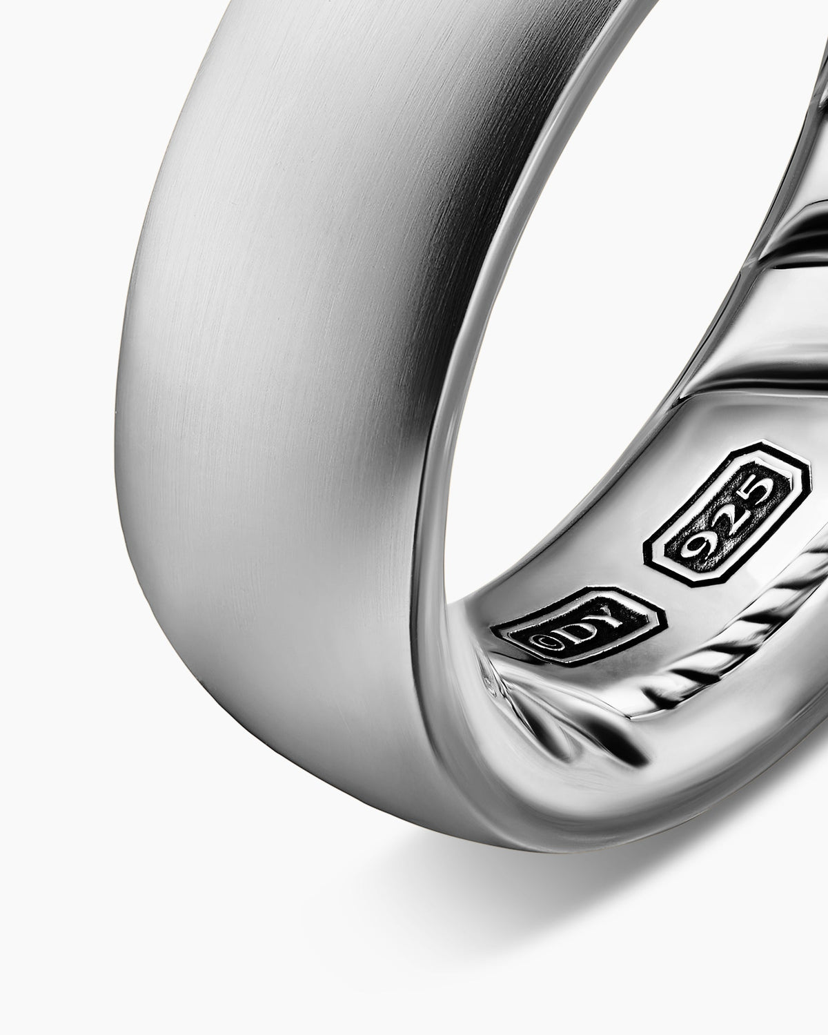David Yurman Mens Streamline Band Ring in Sterling Silver, 7.6mm David Yurman Men’s