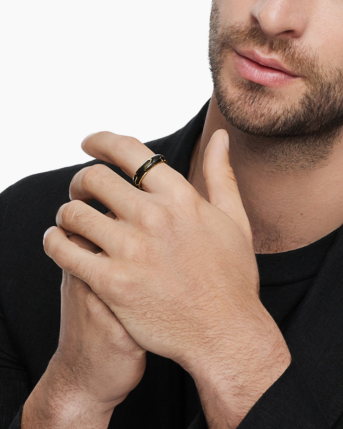 David Yurman Forged Carbon Band Ring David Yurman Men’s|Wedding