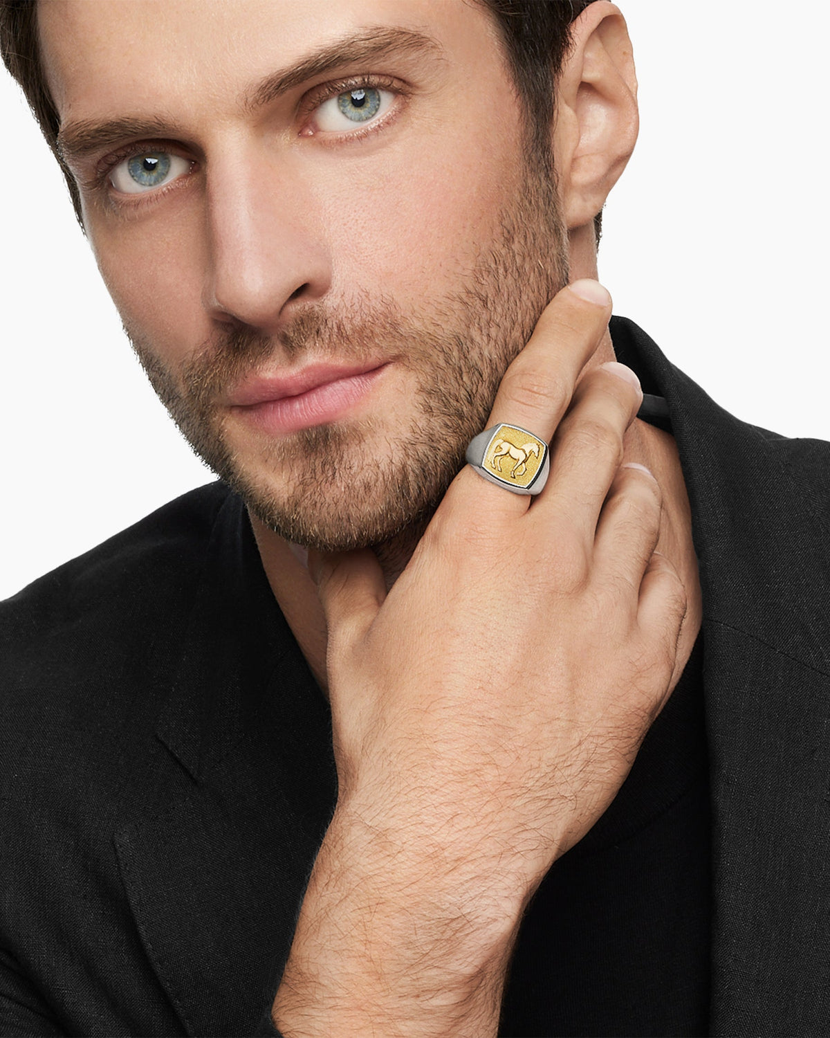 David Yurman Petrvs Horse Signet Ring David Yurman Men’s