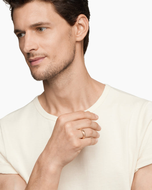 David Yurman Mens DY Classic Band Ring in 18K Rose Gold, 6mm David Yurman Wedding