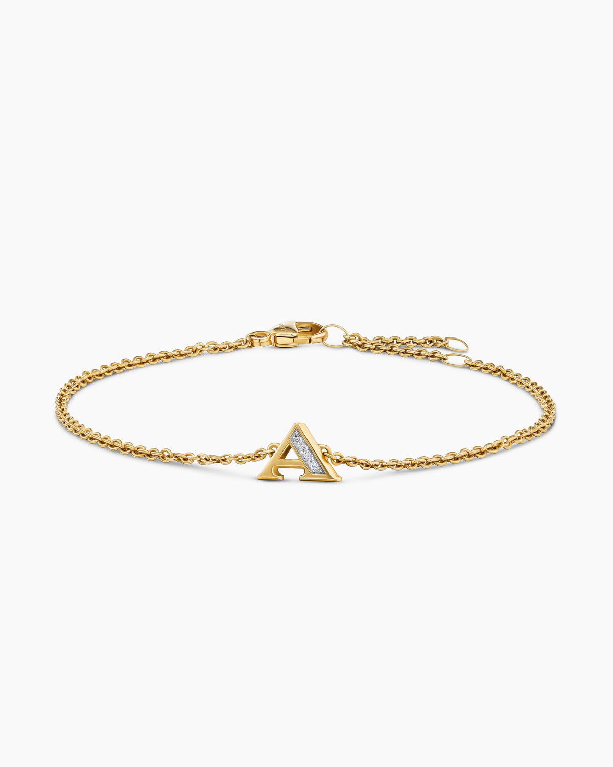 David Yurman Petite Pavé Initial Chain Bracelet David Yurman Women’s