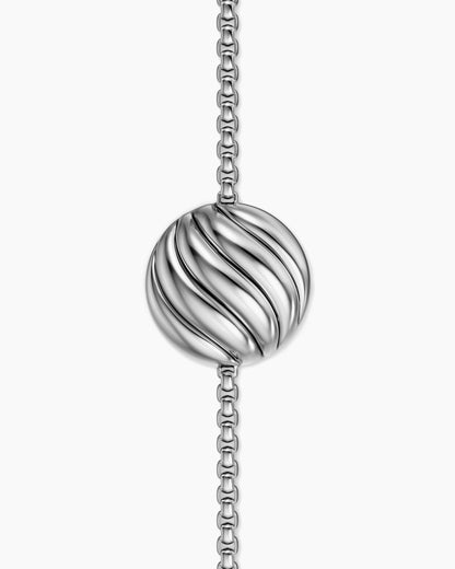 David Yurman Sculpted Cable Center Station Chain Bracelet in Sterling Silver, 10mm David Yurman Women’s
