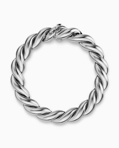David Yurman Sculpted Cable Chain Bracelet in Sterling Silver, 10mm David Yurman Women’s