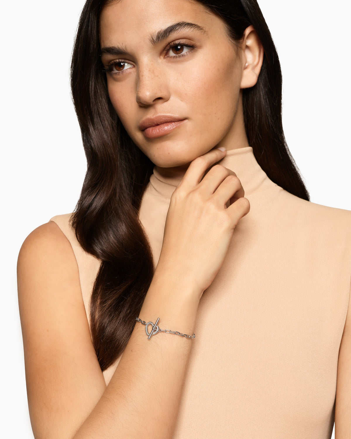 David Yurman DY Madison Heart Toggle Chain Bracelet David Yurman Women’s