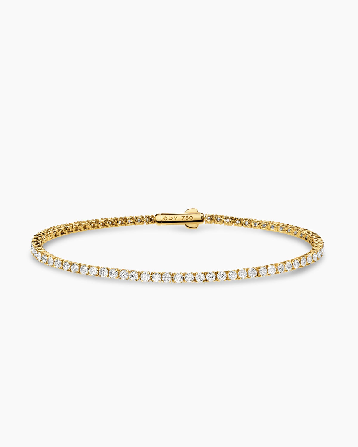 David Yurman Mini Tennis Bracelet in 18K Yellow Gold with Diamonds, 2mm David Yurman Women’s