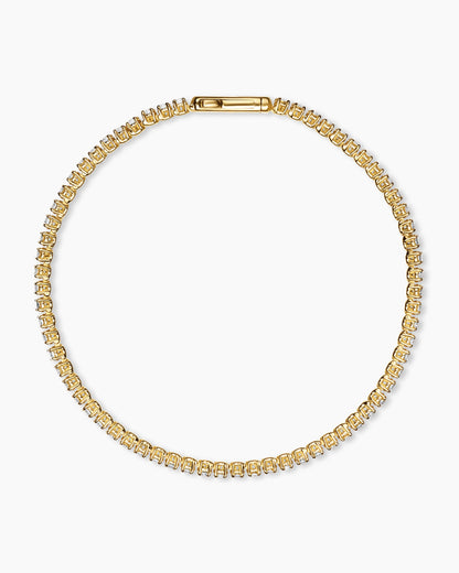 David Yurman Mini Tennis Bracelet in 18K Yellow Gold with Diamonds, 2mm David Yurman Women’s