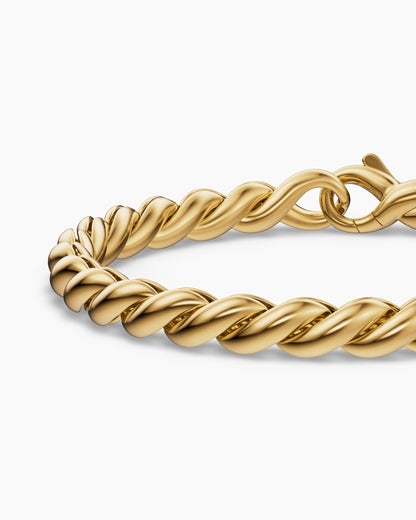 David Yurman Sculpted Cable Chain Bracelet in 18K Yellow Gold, 5.7mm David Yurman Women’s