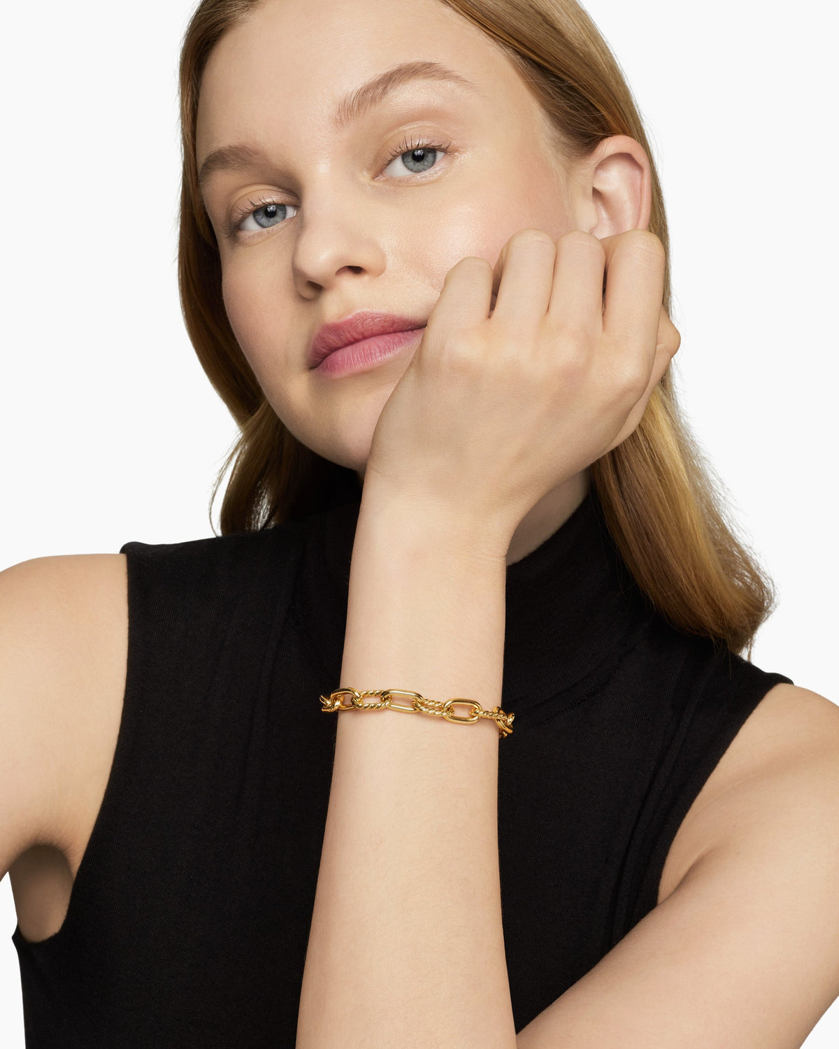 David Yurman DY Madison Chain Bracelet in 18K Yellow Gold, 8.5mm David Yurman Women’s