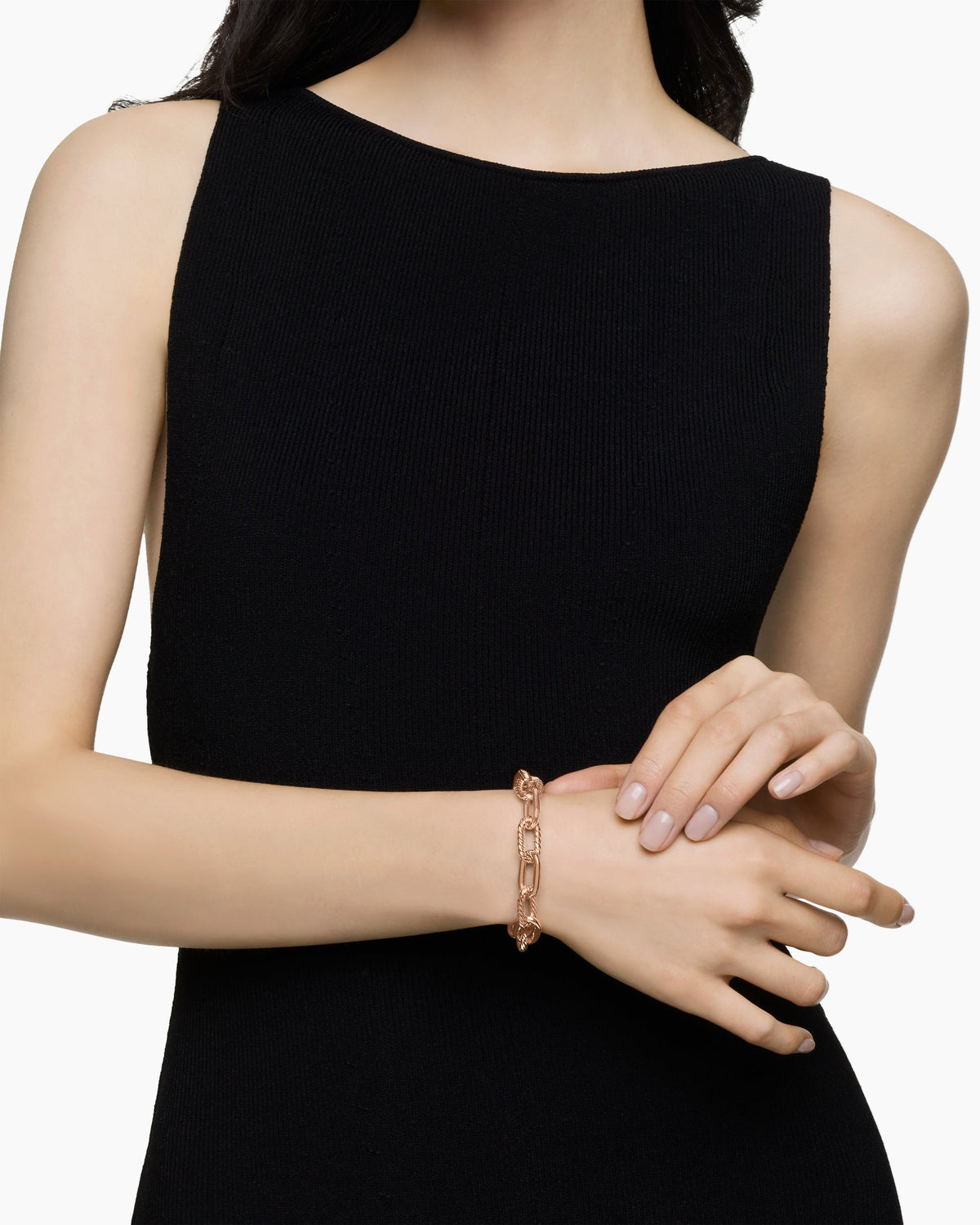 David Yurman DY Madison Chain Bracelet in 18K Rose Gold, 11mm David Yurman Women’s