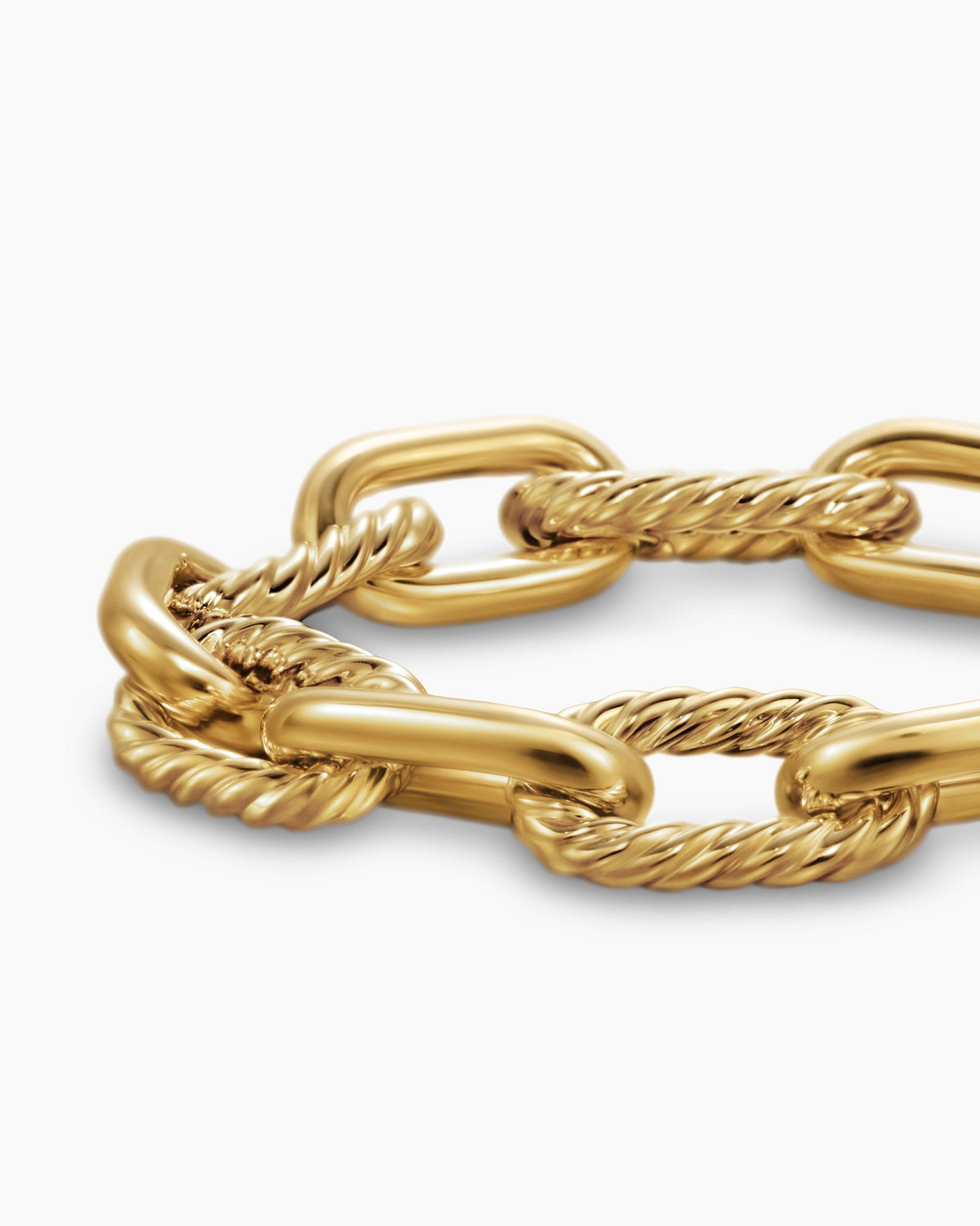 David Yurman DY Madison Chain Bracelet in 18K Yellow Gold, 13.5mm David Yurman Women’s