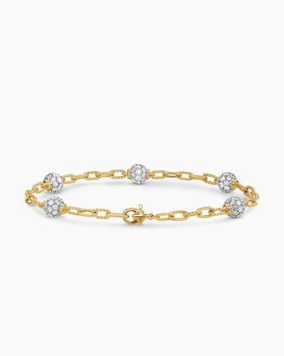 David Yurman DY Madison Pavé Bead Chain Bracelet David Yurman Women’s