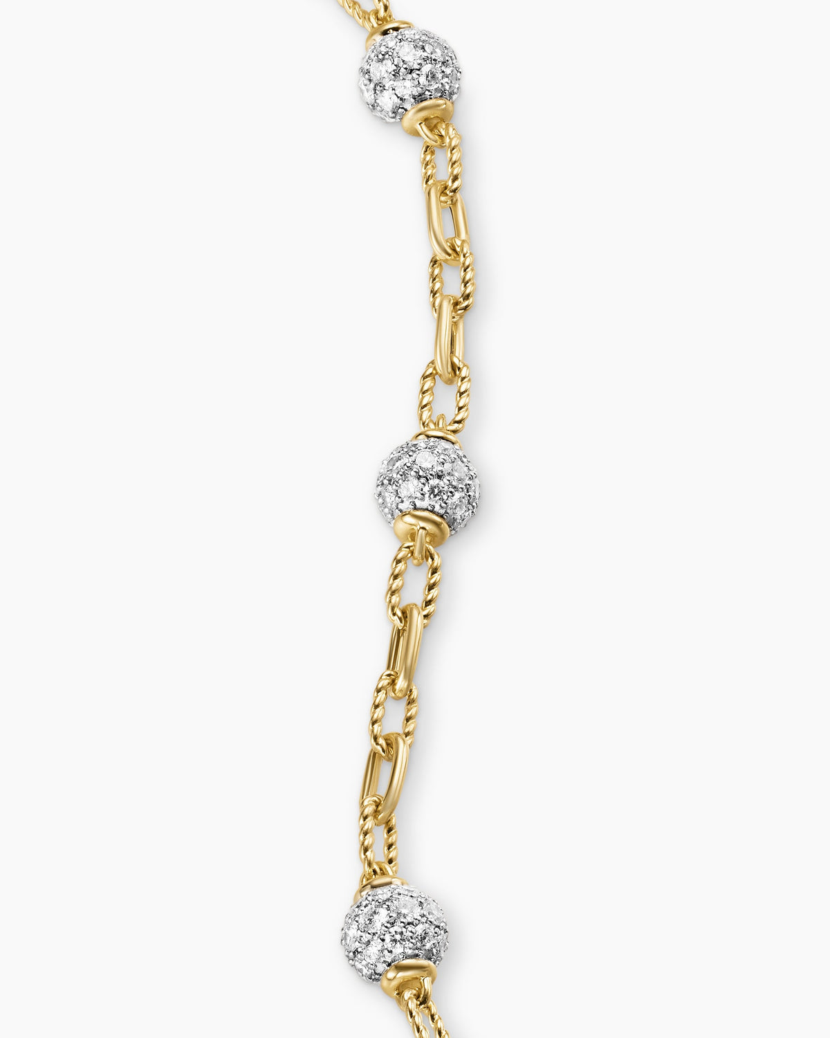 David Yurman DY Madison Pavé Bead Chain Bracelet David Yurman Women’s