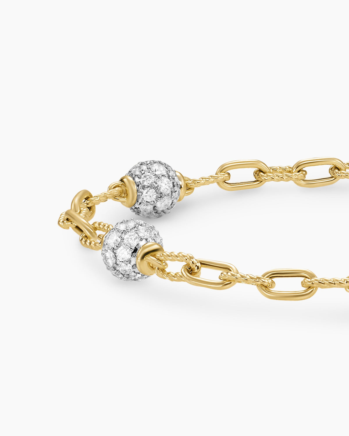 David Yurman DY Madison Pavé Bead Chain Bracelet David Yurman Women’s