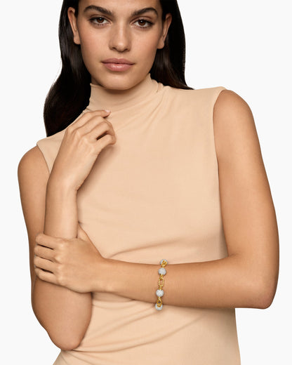 David Yurman DY Madison Pavé Bead Chain Bracelet David Yurman Women’s