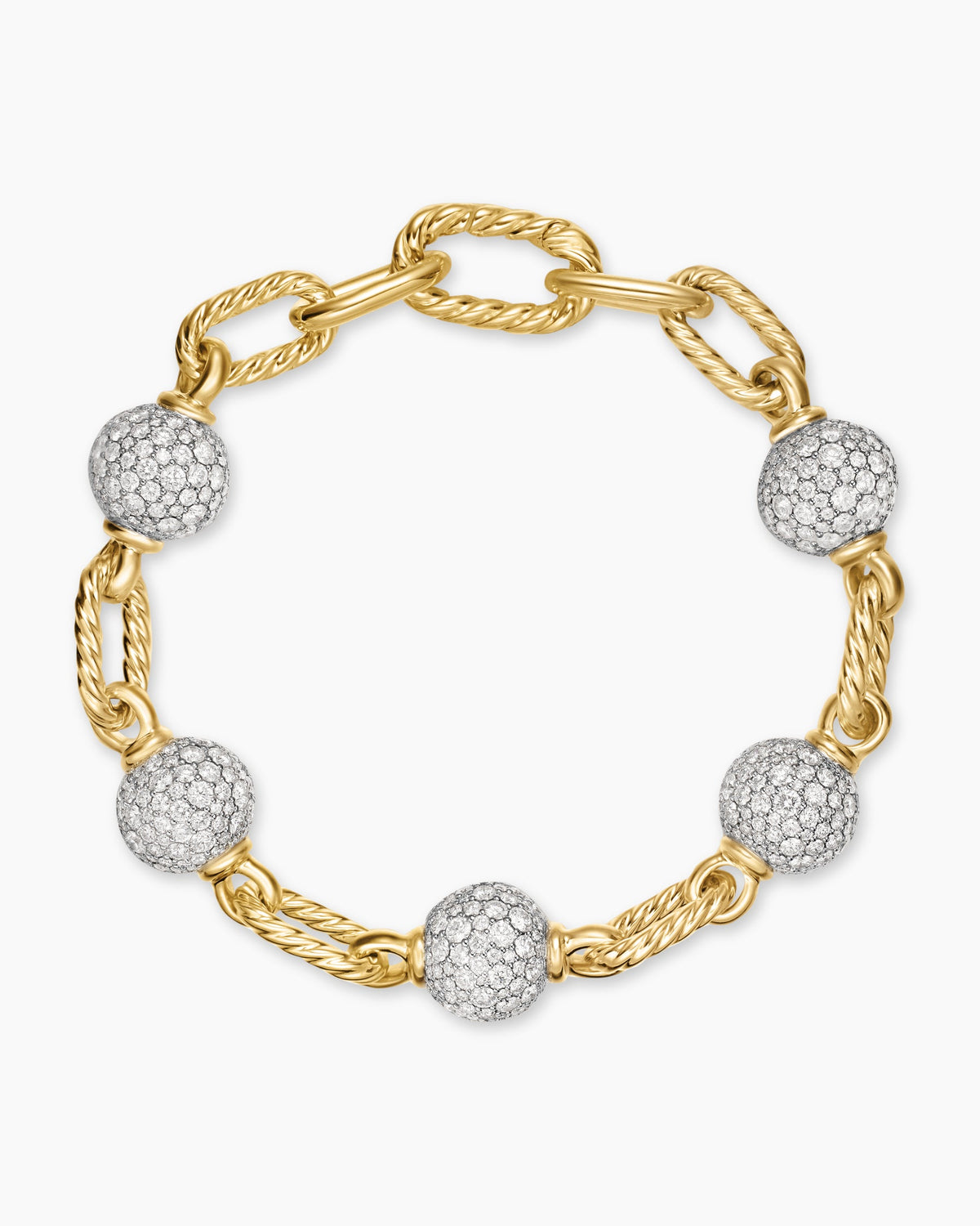 David Yurman DY Madison Pavé Bead Chain Bracelet David Yurman Women’s
