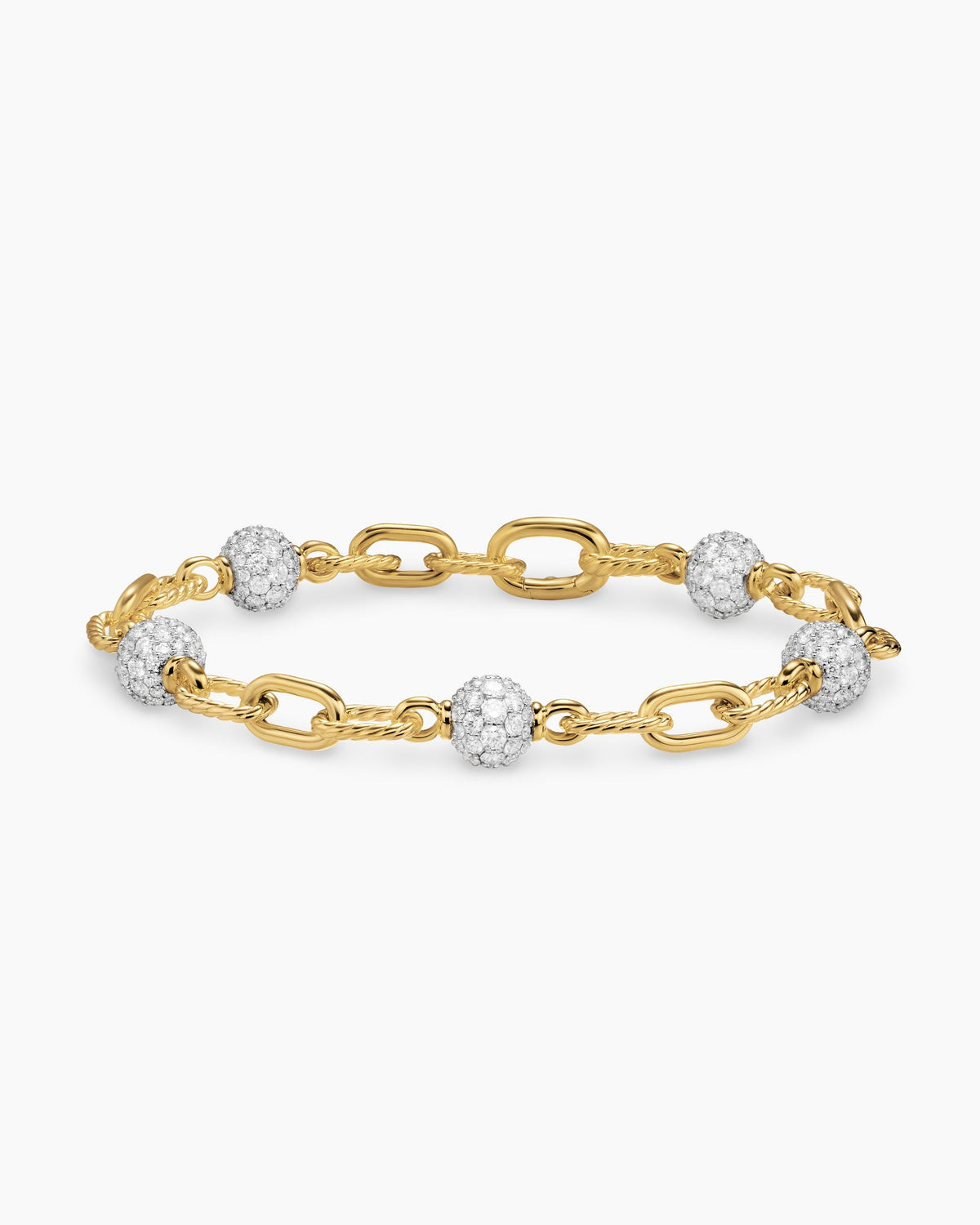 David Yurman DY Madison Pavé Bead Chain Bracelet David Yurman Women’s
