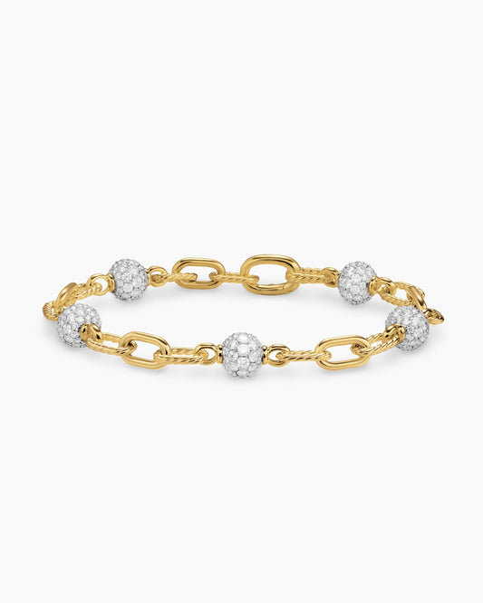 David Yurman DY Madison Pavé Bead Chain Bracelet David Yurman Women’s