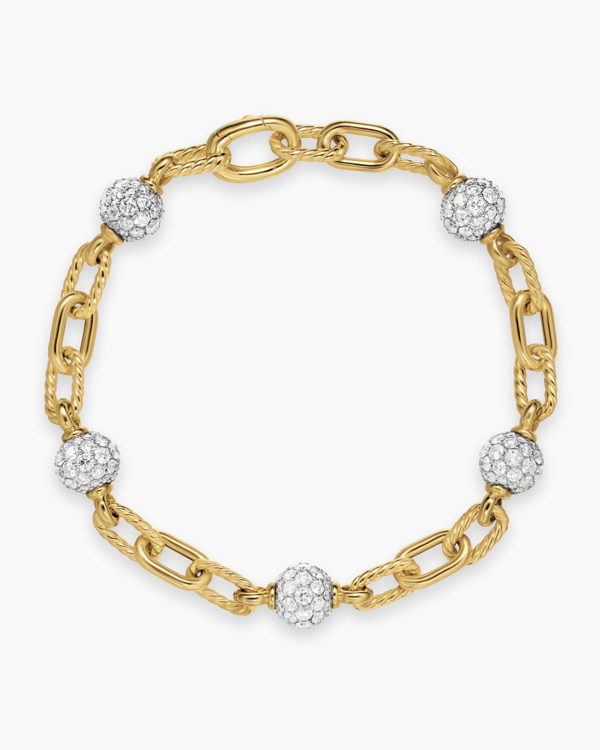 David Yurman DY Madison Pavé Bead Chain Bracelet David Yurman Women’s