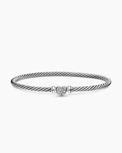 David Yurman Classic Cable Heart Station Bracelet David Yurman Women’s