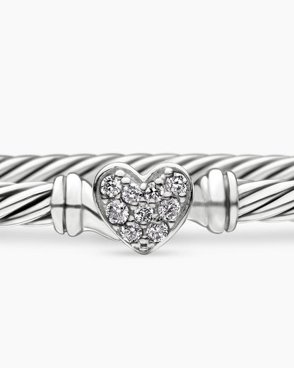 David Yurman Classic Cable Heart Station Bracelet David Yurman Women’s