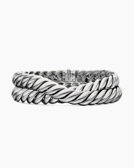 David Yurman Sculpted Cable Double Wrap Bracelet David Yurman Women’s