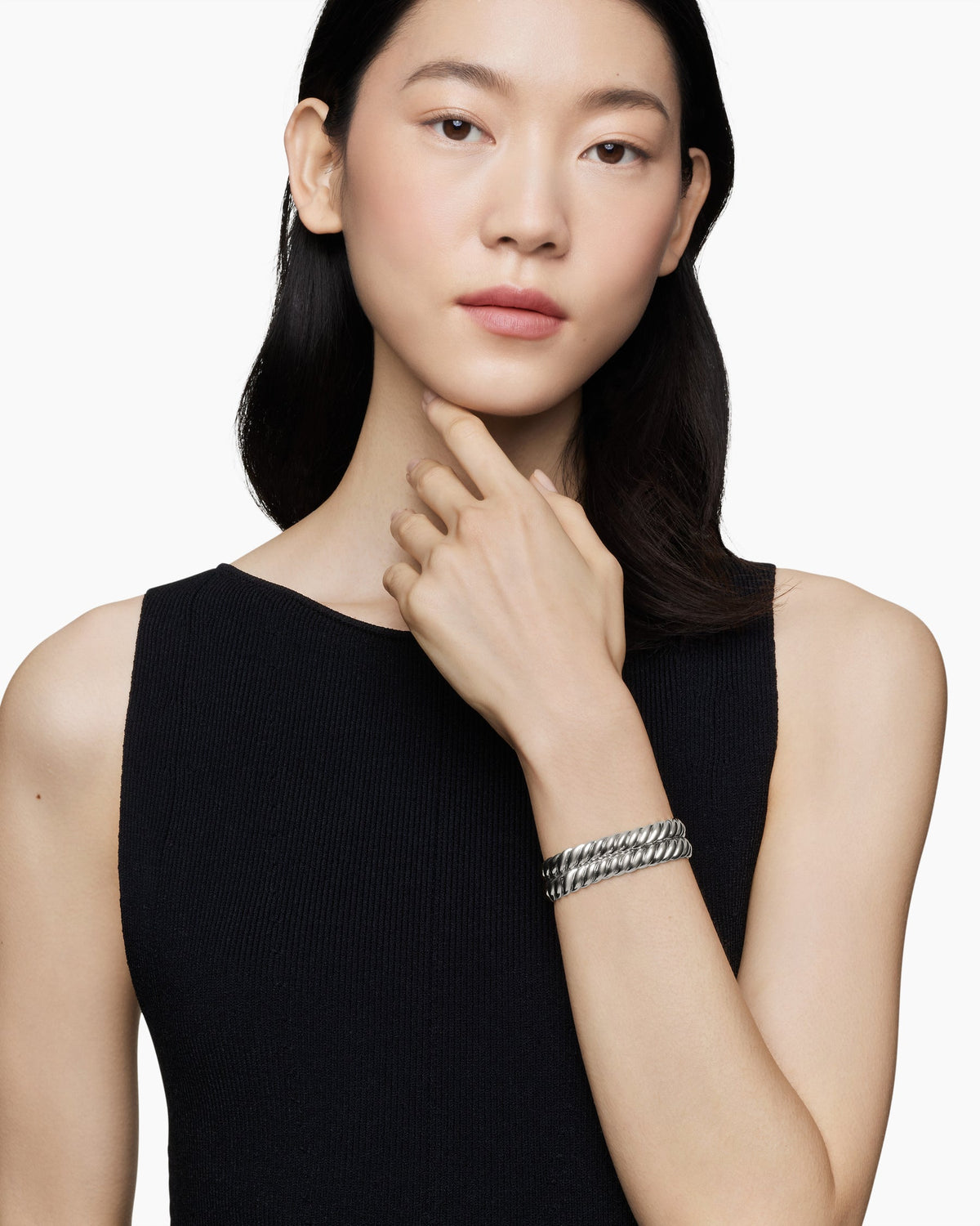 David Yurman Sculpted Cable Double Wrap Bracelet David Yurman Women’s