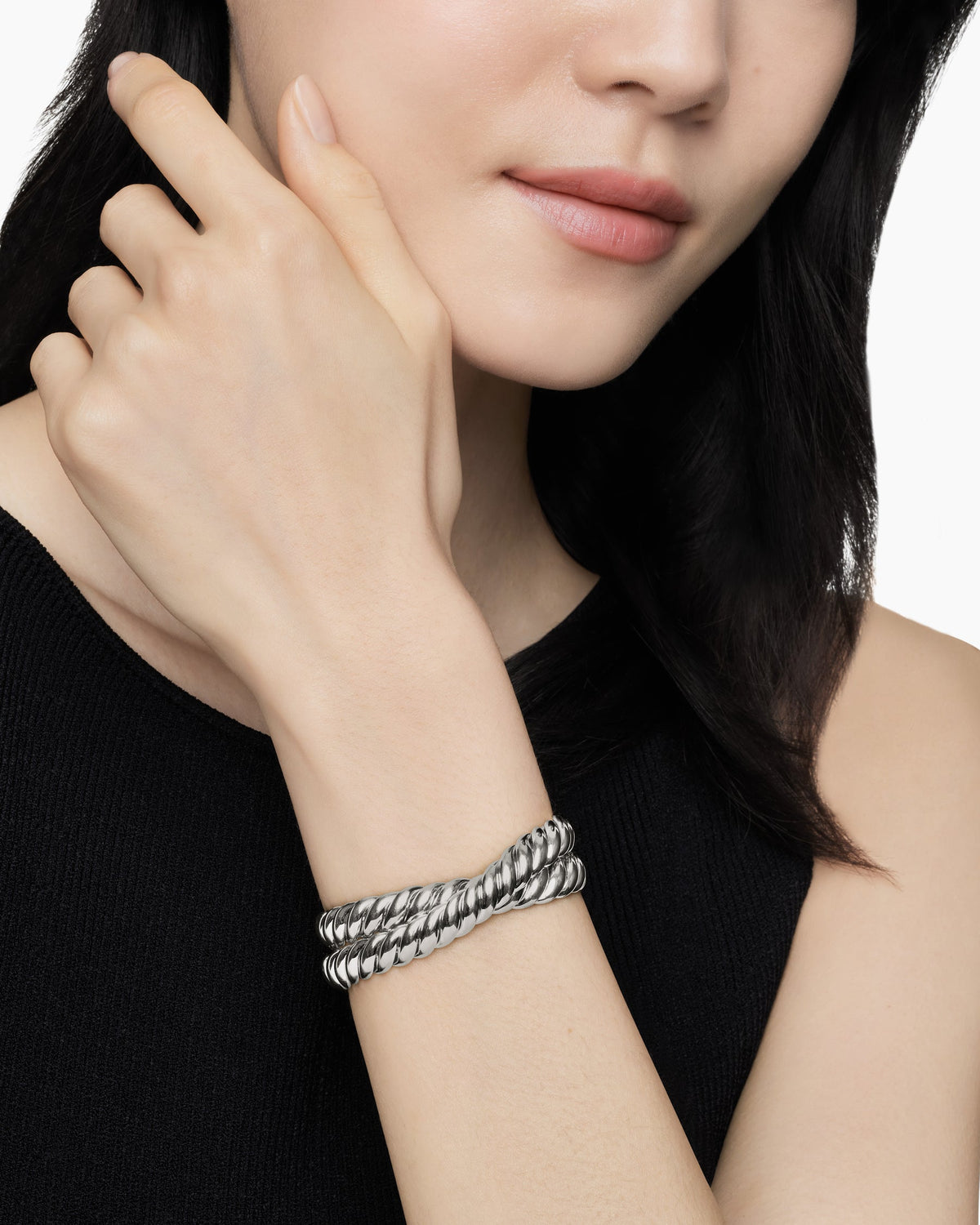 David Yurman Sculpted Cable Double Wrap Bracelet David Yurman Women’s