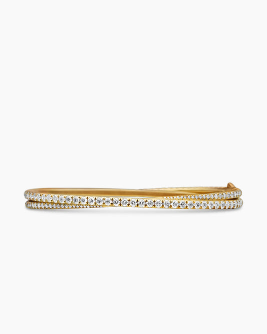 David Yurman Pavé Crossover Two Row Bracelet David Yurman Women’s