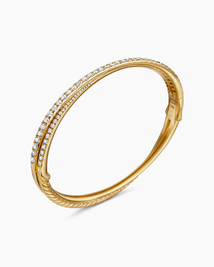 David Yurman Pavé Crossover Two Row Bracelet David Yurman Women’s