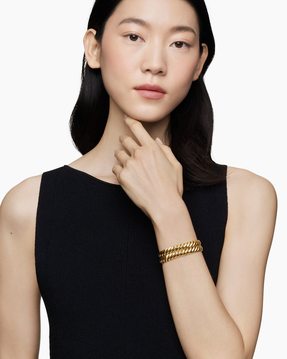 David Yurman Sculpted Cable Double Wrap Bracelet David Yurman Women’s