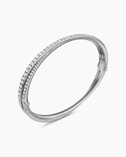 David Yurman Pavé Crossover Two Row Bracelet David Yurman Women’s
