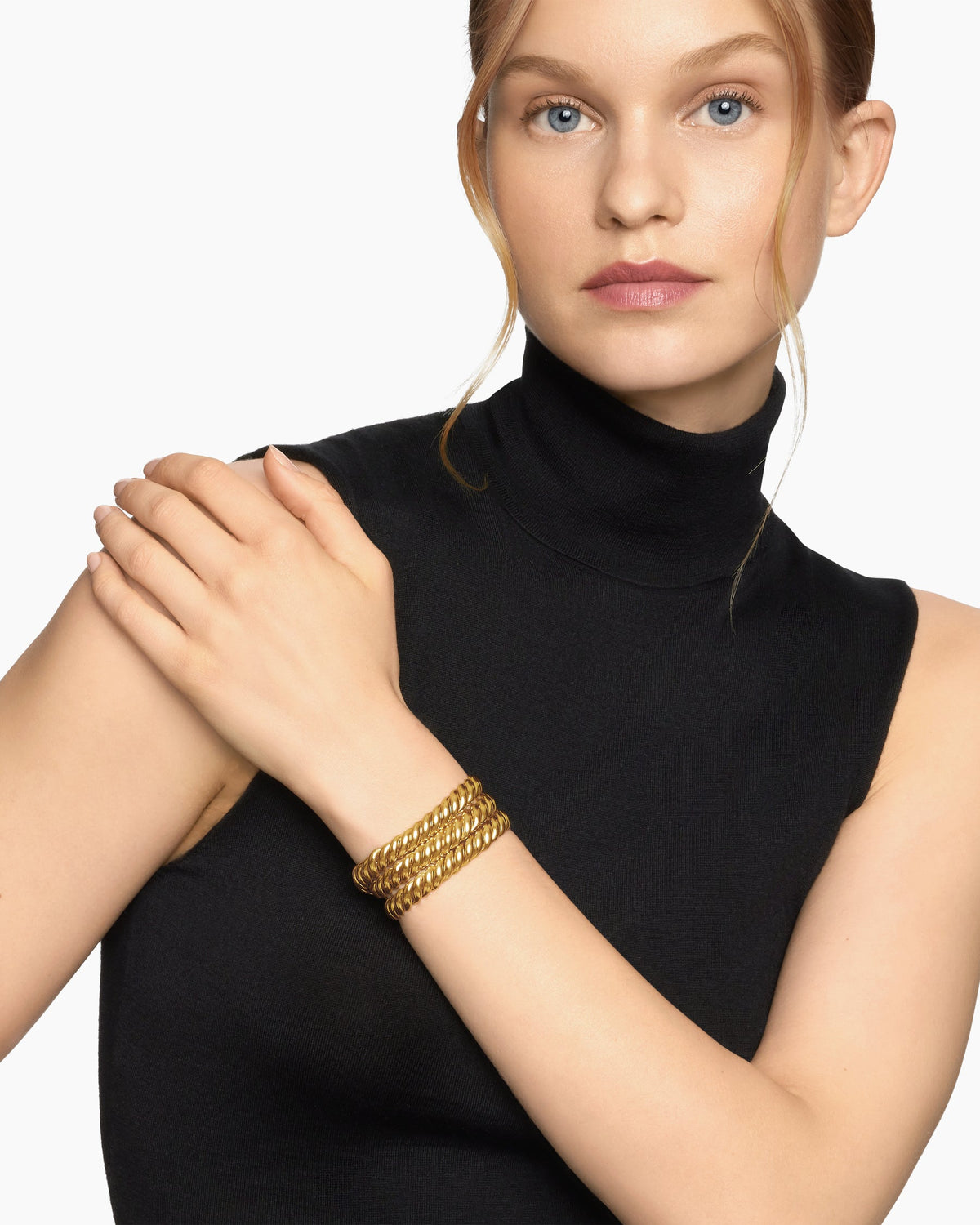 David Yurman Sculpted Cable Triple Wrap Bracelet David Yurman Women’s