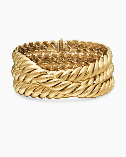David Yurman Sculpted Cable Triple Wrap Bracelet David Yurman Women’s