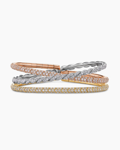 David Yurman Sculpted Cable Flex Three Row Bracelet David Yurman Women’s